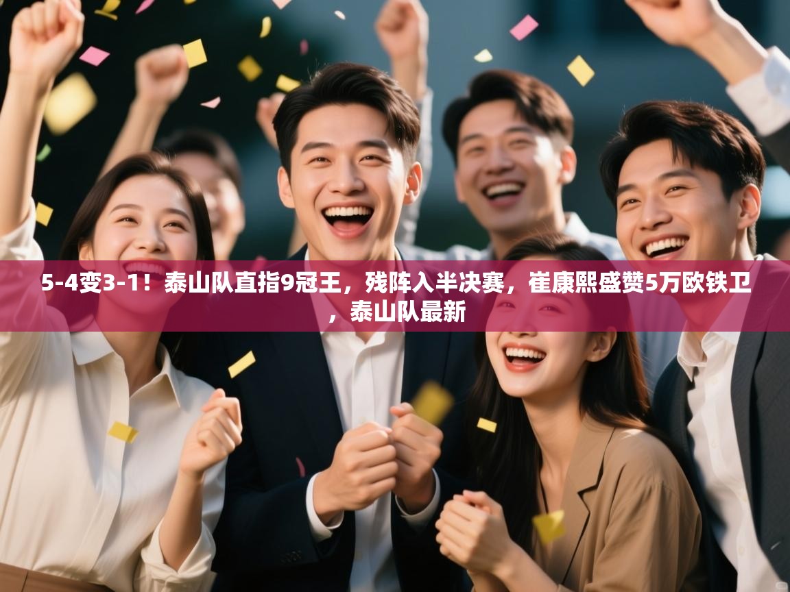 开云体育注册app-5-4变3-1!泰山队直指9冠王,残阵入半决赛,崔康熙盛赞5万欧铁卫,泰山队最新 第4张